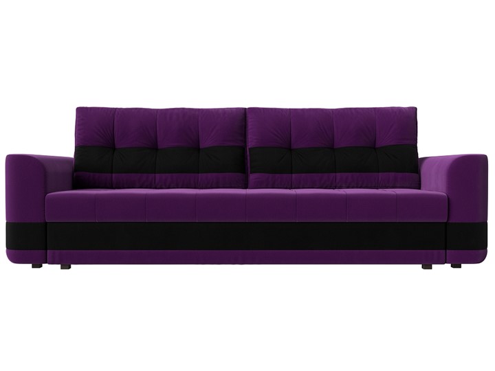 Диван прямой Честер, Фиолетовый/черный (вельвет) в Перми - изображение 1