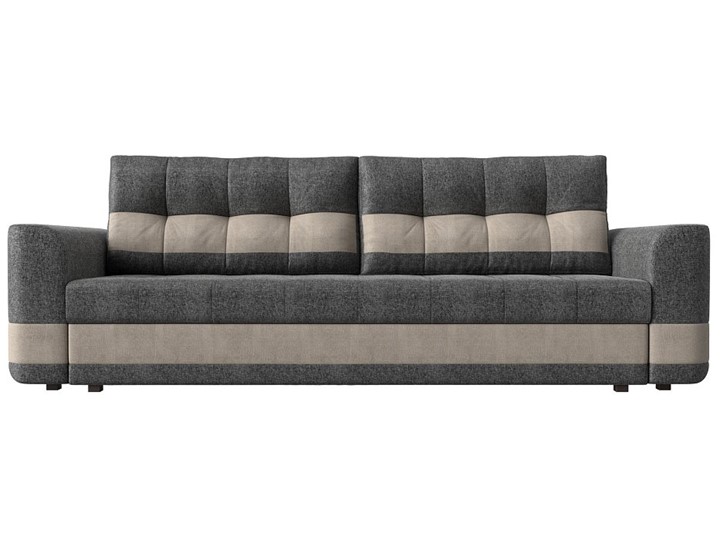 Прямой диван Честер, Серый/бежевый (рогожка) в Перми - изображение 1