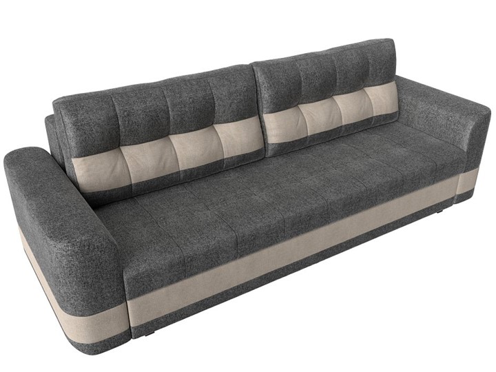 Прямой диван Честер, Серый/бежевый (рогожка) в Перми - изображение 4