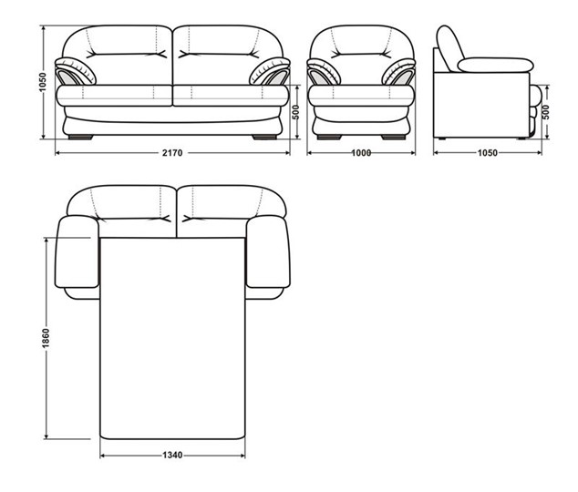 Прямой диван Квин 6 БД и 1 кресло в Соликамске - изображение 5