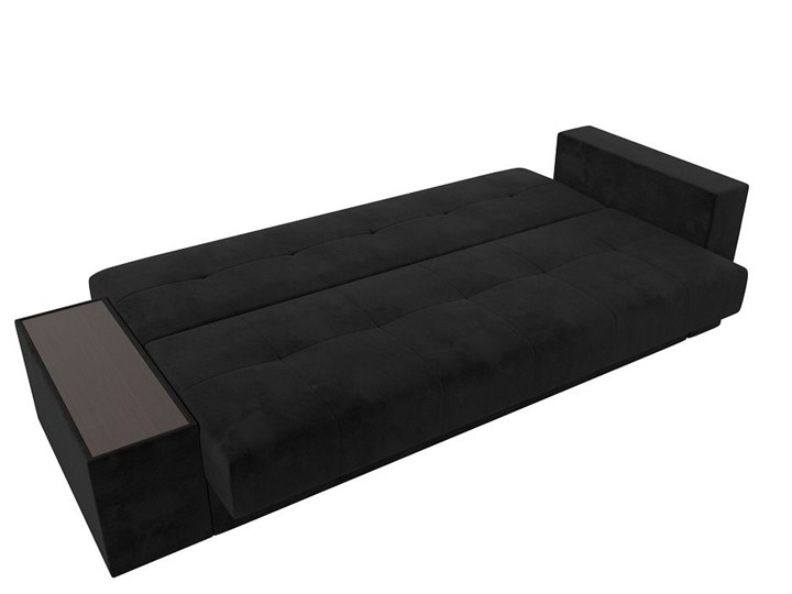 Прямой диван Лига-020, Черный\Черный\Бежевый(велюр) в Перми - изображение 7
