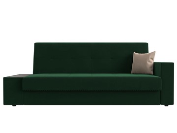 Прямой диван Лига-020, Зеленый\Зеленый\Бежевый(велюр) в Перми - предосмотр 1