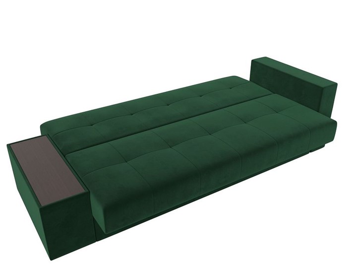 Прямой диван Лига-020, Зеленый\Зеленый\Бежевый(велюр) в Перми - изображение 7