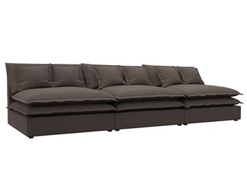 Прямой диван Лига-040 Лонг, Амур коричневый (Рогожка) в Березниках