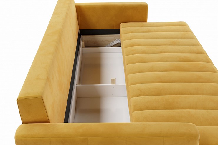 Прямой диван Марк 3т СК, Ультра мустард в Перми - изображение 3