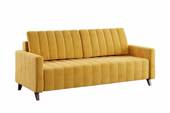Прямой диван Марк 3т СК, Ультра мустард в Перми - изображение