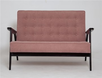 Прямой диван Ретро, двухместный (венге / RS 12 - розовый) в Перми - предосмотр 1