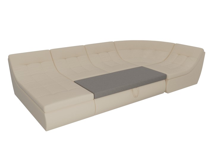 Модульный П-образный диван Холидей, Бежевый (экокожа) в Перми - изображение 7