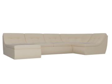 Модульный П-образный диван Холидей, Бежевый (экокожа) в Перми - предосмотр