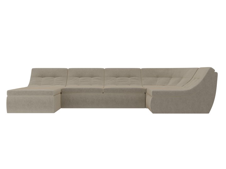Модульный П-образный диван Холидей, Бежевый (микровельвет) в Перми - изображение 3