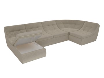 Модульный П-образный диван Холидей, Бежевый (микровельвет) в Перми - предосмотр 6