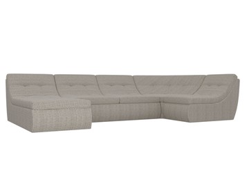 Модульный П-образный диван Холидей, Корфу 02 (рогожка) в Перми - предосмотр