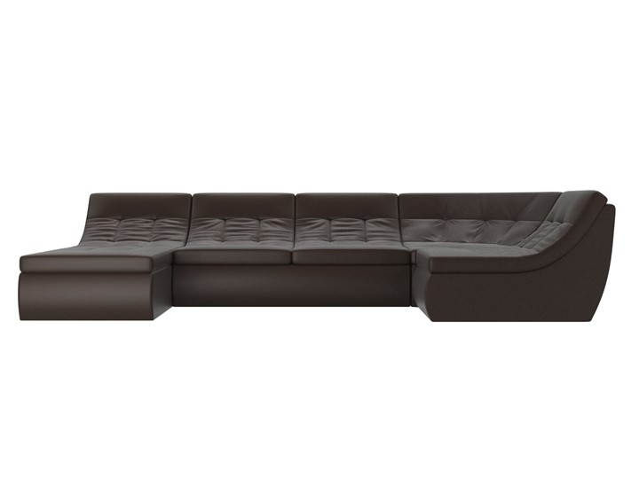 Модульный раскладной диван Холидей, Коричневый (экокожа) в Перми - изображение 3