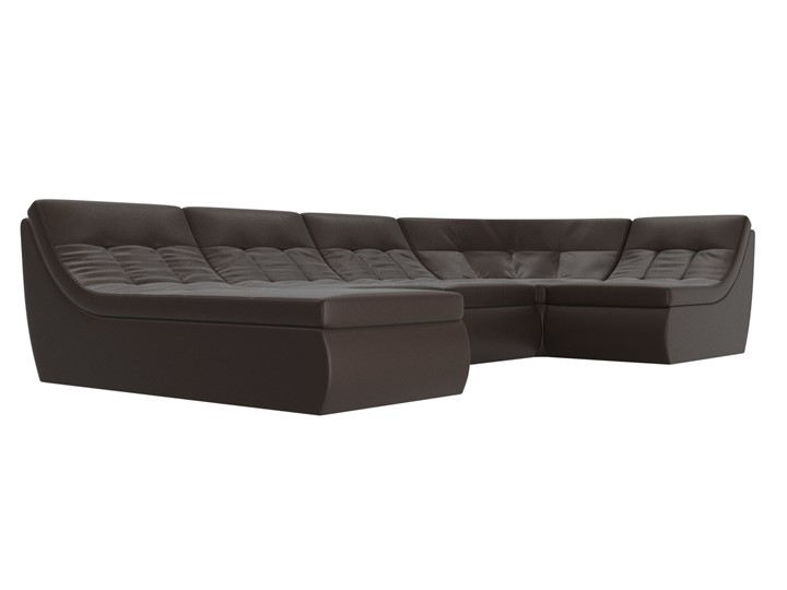 Модульный раскладной диван Холидей, Коричневый (экокожа) в Перми - изображение 4