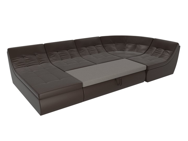 Модульный раскладной диван Холидей, Коричневый (экокожа) в Перми - изображение 7
