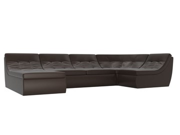 Модульный раскладной диван Холидей, Коричневый (экокожа) в Кунгуре