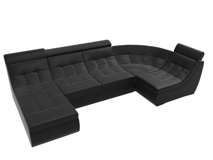 Диван модульный Холидей люкс, Черный (экокожа) в Перми - изображение 5