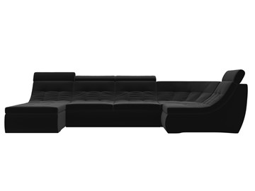 Модульный раскладной диван Холидей люкс, Черный (микровельвет) в Перми - предосмотр 3