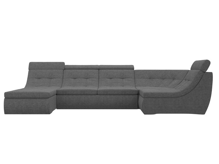 Большой модульный диван Холидей люкс, Серый (рогожка) в Перми - изображение 3
