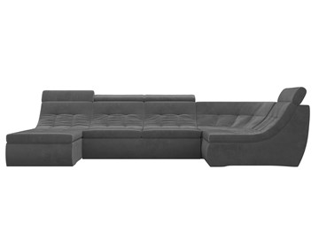 Большой модульный диван Холидей люкс, Серый (велюр) в Перми - предосмотр 3