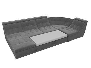 Большой модульный диван Холидей люкс, Серый (велюр) в Перми - предосмотр 7