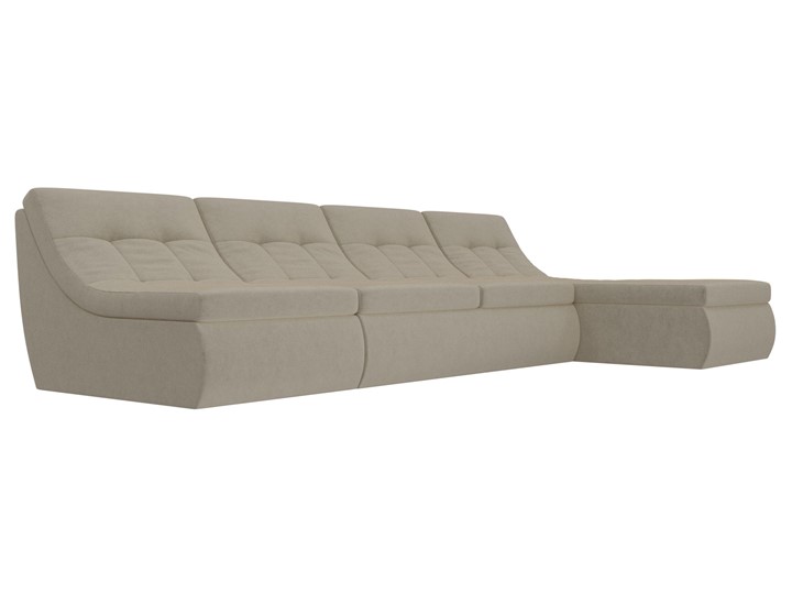 Модульный угловой диван Холидей, Бежевый (микровельвет) в Кунгуре - изображение 3