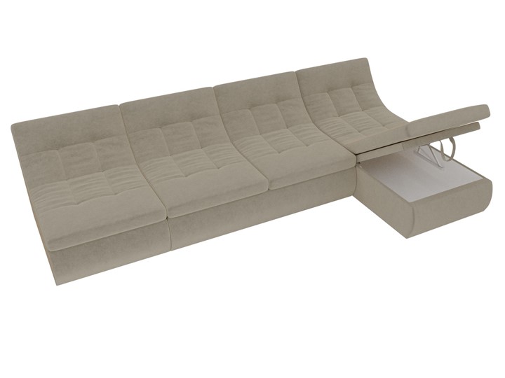 Модульный угловой диван Холидей, Бежевый (микровельвет) в Чайковском - изображение 7