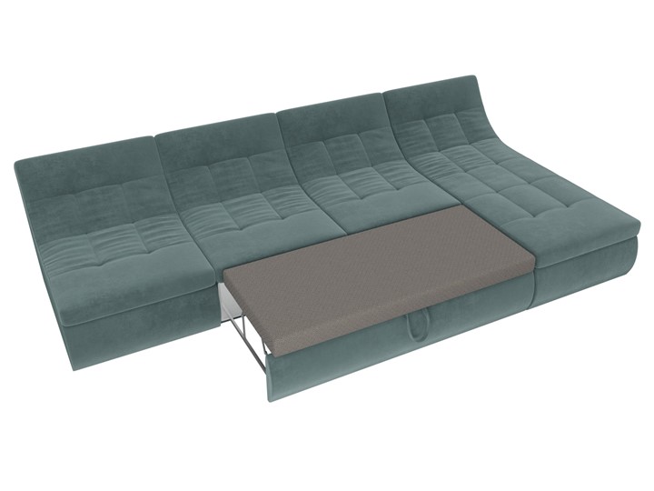 Большой модульный диван Холидей, Бирюзовый (велюр) в Перми - изображение 7
