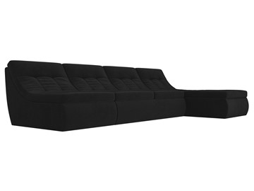 Модульный угловой диван Холидей, Черный (велюр) в Кунгуре - предосмотр 4
