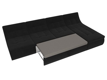 Модульный угловой диван Холидей, Черный (велюр) в Кунгуре - предосмотр 7
