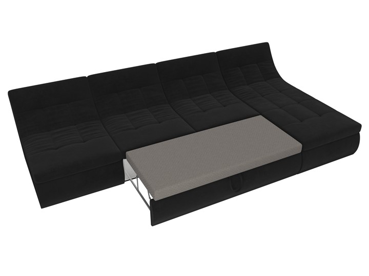 Модульный угловой диван Холидей, Черный (велюр) в Перми - изображение 7