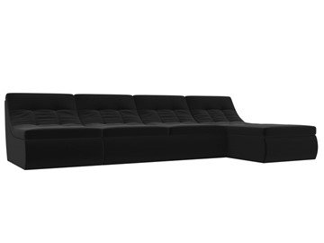 Модульный угловой диван Холидей, Черный (микровельвет) в Перми - предосмотр
