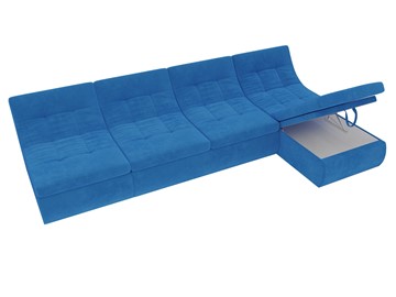 Модульный угловой диван Холидей, Голубой (велюр) в Перми - предосмотр 6