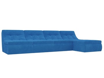 Модульный угловой диван Холидей, Голубой (велюр) в Перми