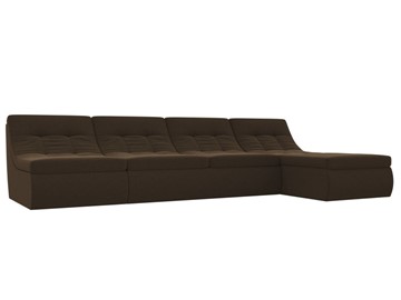 Модульный угловой диван Холидей, Коричневый (микровельвет) в Перми