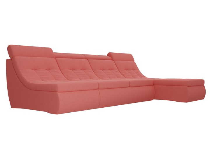 Модульный угловой диван Холидей люкс, Коралловый (микровельвет) в Перми - изображение 4