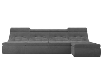 Модульный раскладной диван Холидей люкс, Серый (велюр) в Перми - предосмотр 3