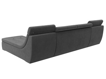Модульный раскладной диван Холидей люкс, Серый (велюр) в Перми - предосмотр 5