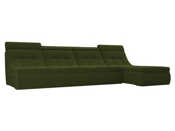 Большой модульный диван Холидей люкс, Зеленый (микровельвет) в Кунгуре