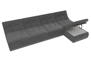 Большой модульный диван Холидей, Серый (велюр) в Березниках - предосмотр 6