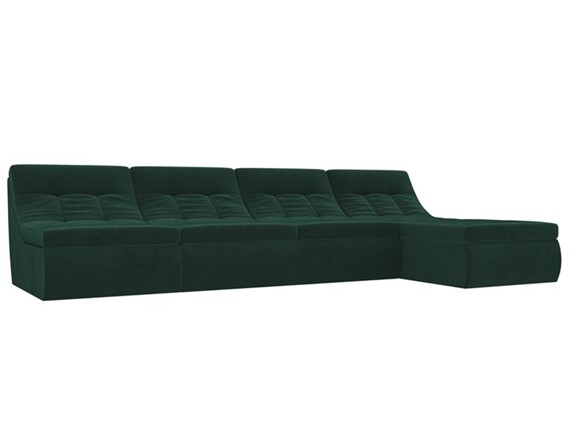 Большой модульный диван Холидей, Зеленый (велюр) в Перми - изображение