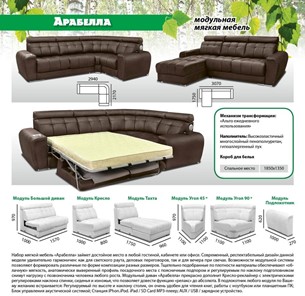 Модульный диван Арабелла в Перми - предосмотр 5