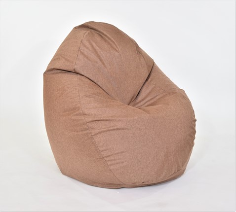 Кресло-мешок Макси, рогожка, 150х100, коричневый в Перми - изображение