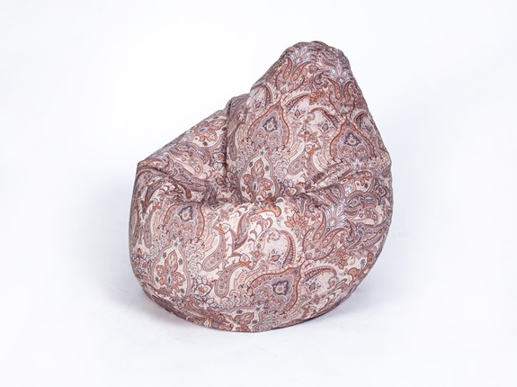 Кресло-мешок Груша большое, велюр принт, далила в Перми - изображение