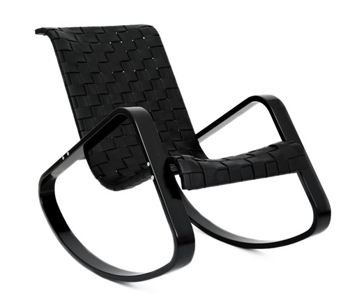 Кресло-качалка Дженни, экокожа черная в Перми - изображение