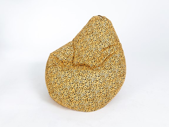 Кресло-мешок Груша малое, жаккард, леопард в Перми - изображение
