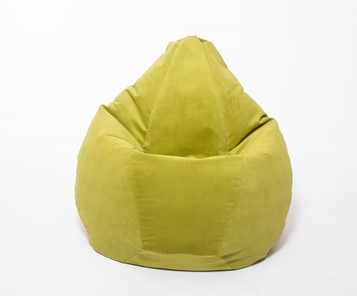 Кресло-мешок Груша малое, велюр однотон, травянное в Чайковском - предосмотр 1