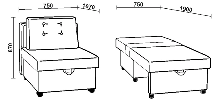Кресло-кровать НЕО 61М в Березниках - изображение 2
