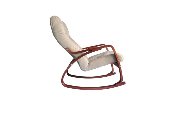 Кресло-качалка Гранд, замша крем в Перми - изображение 1