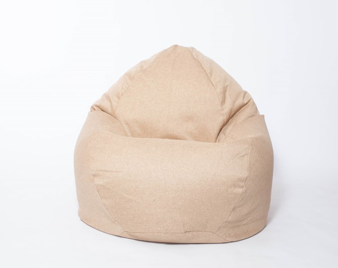 Кресло-мешок Макси, рогожка, 150х100, песочное в Перми - изображение 1